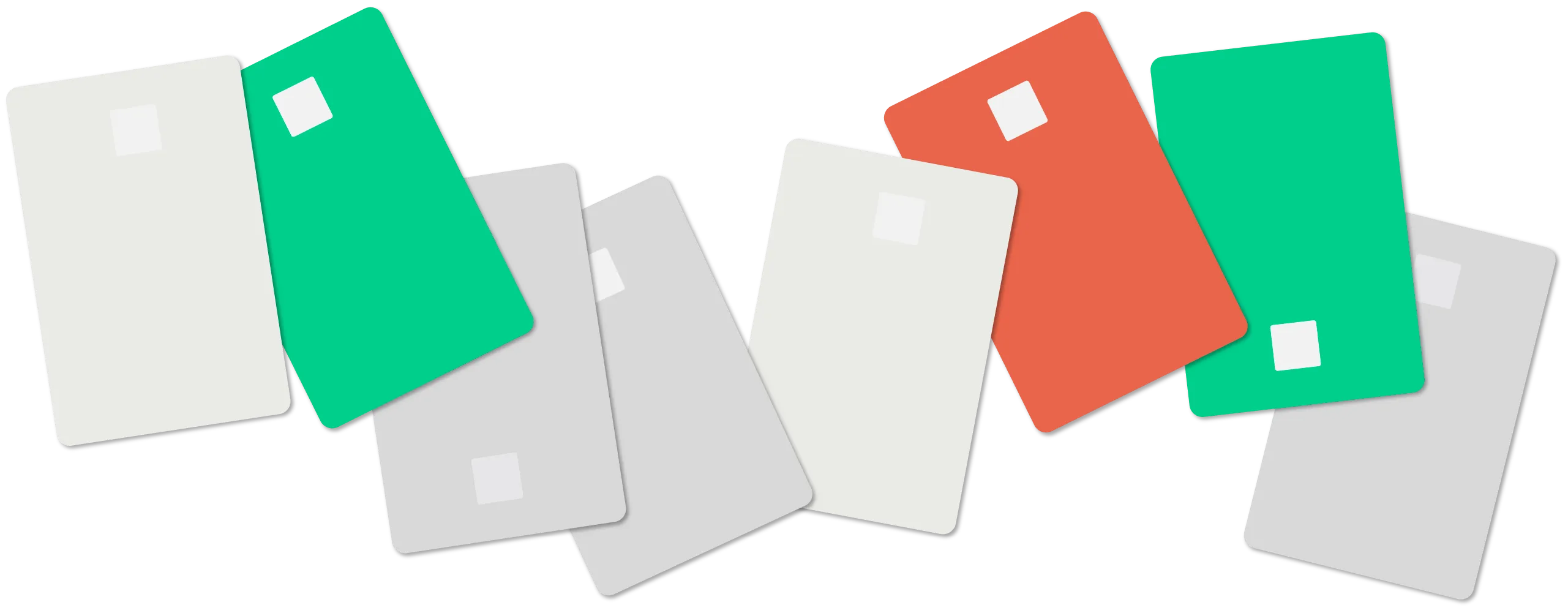 Icons of different cards