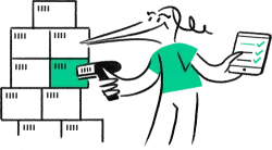 QR Ordering Tebi Brand Illustration 